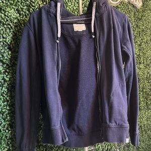 Fat Face Dark Blue Zip-Up Hoodie